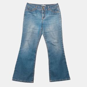 BandolinoBlu Arianna Bootcut Women's Size 12 Med Dark Wash Blue Denim Jeans